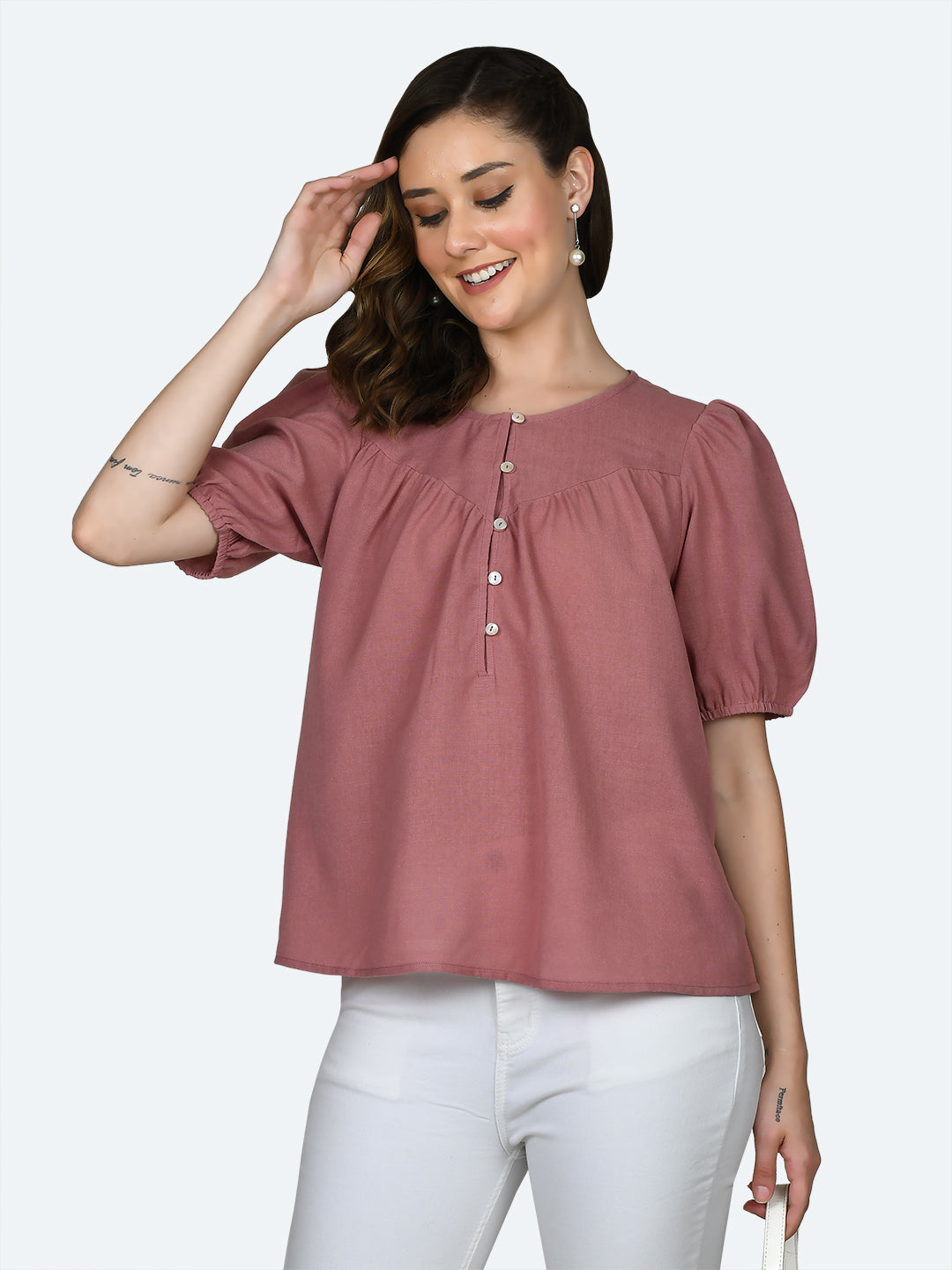 Pink Solid Top