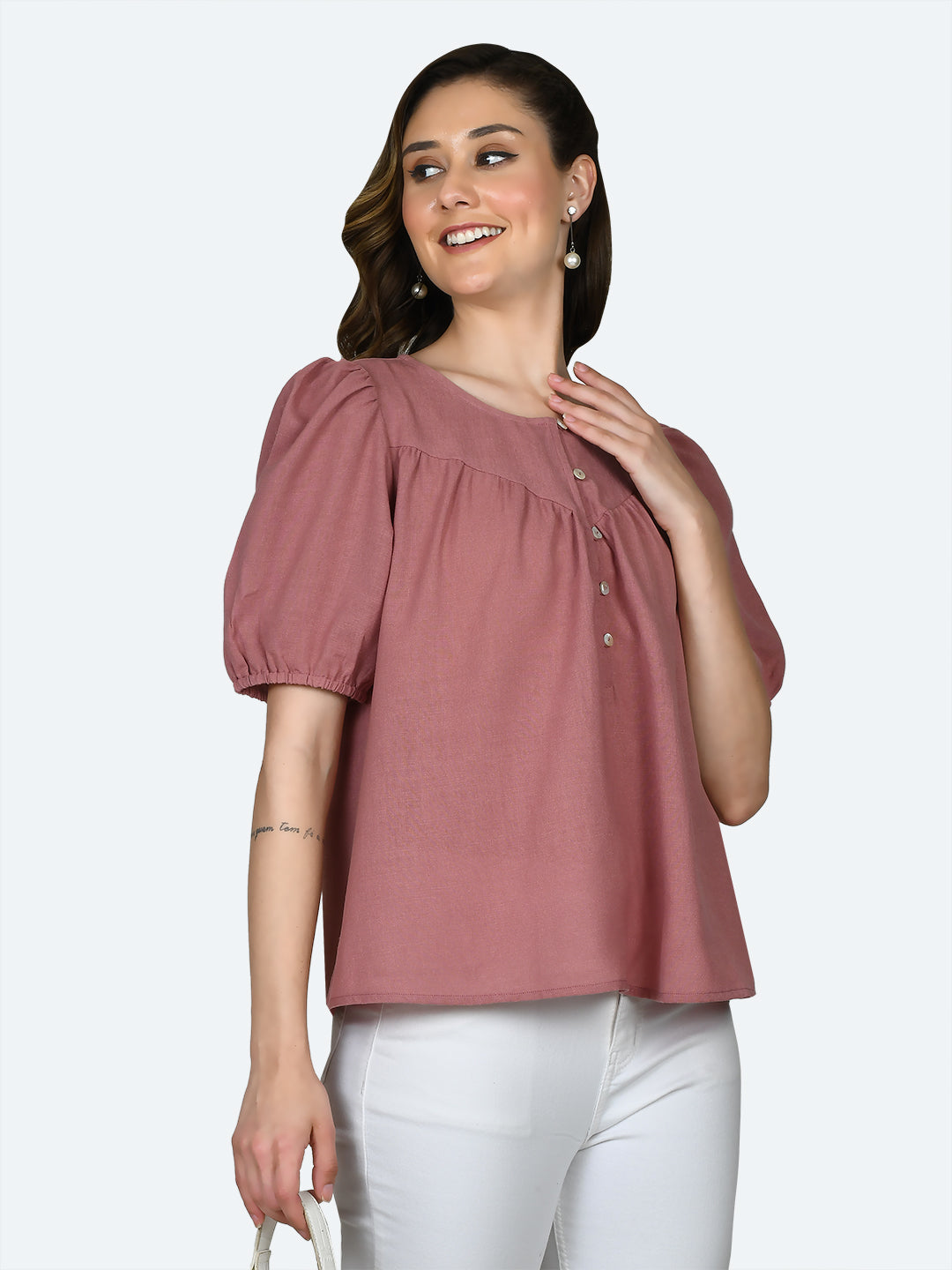 Pink Solid Top