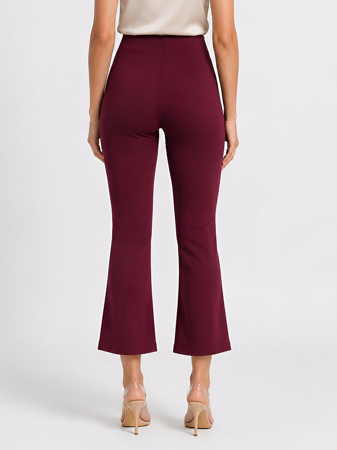 WINE Solid Fitted  trouser
