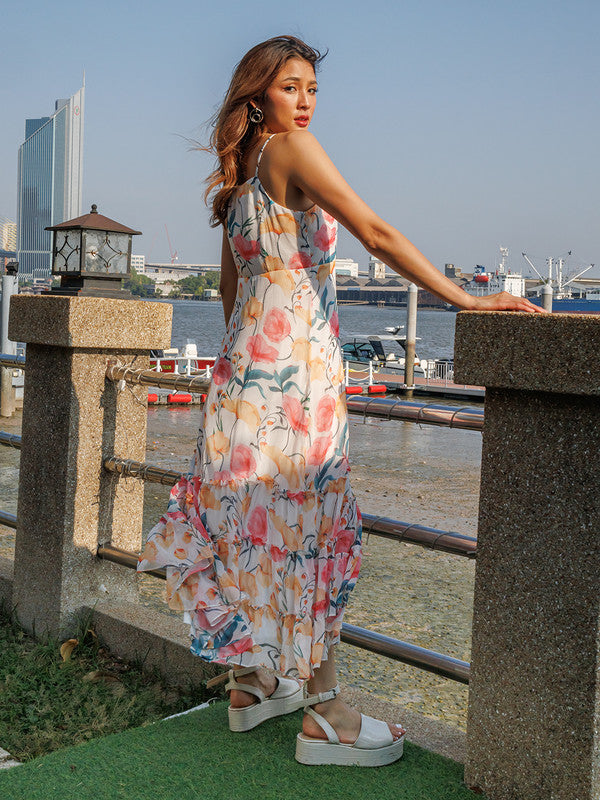 Off-White-Floral-Print-Flared-Maxi-Dress-1