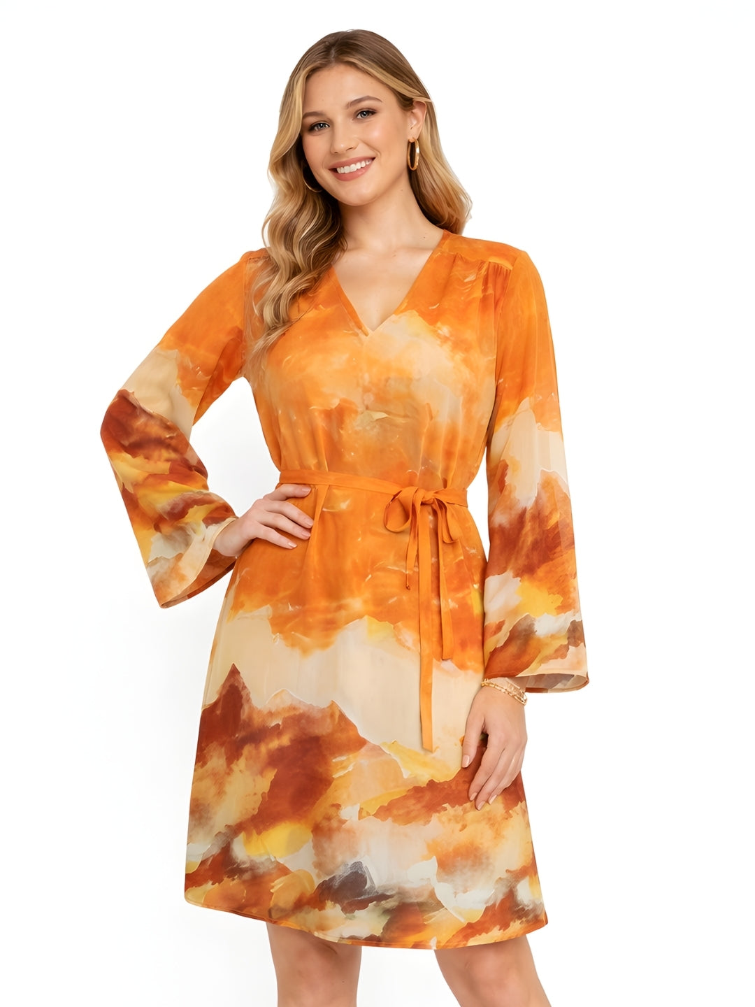 Zink London Women's Multi Abstract Mini Dress