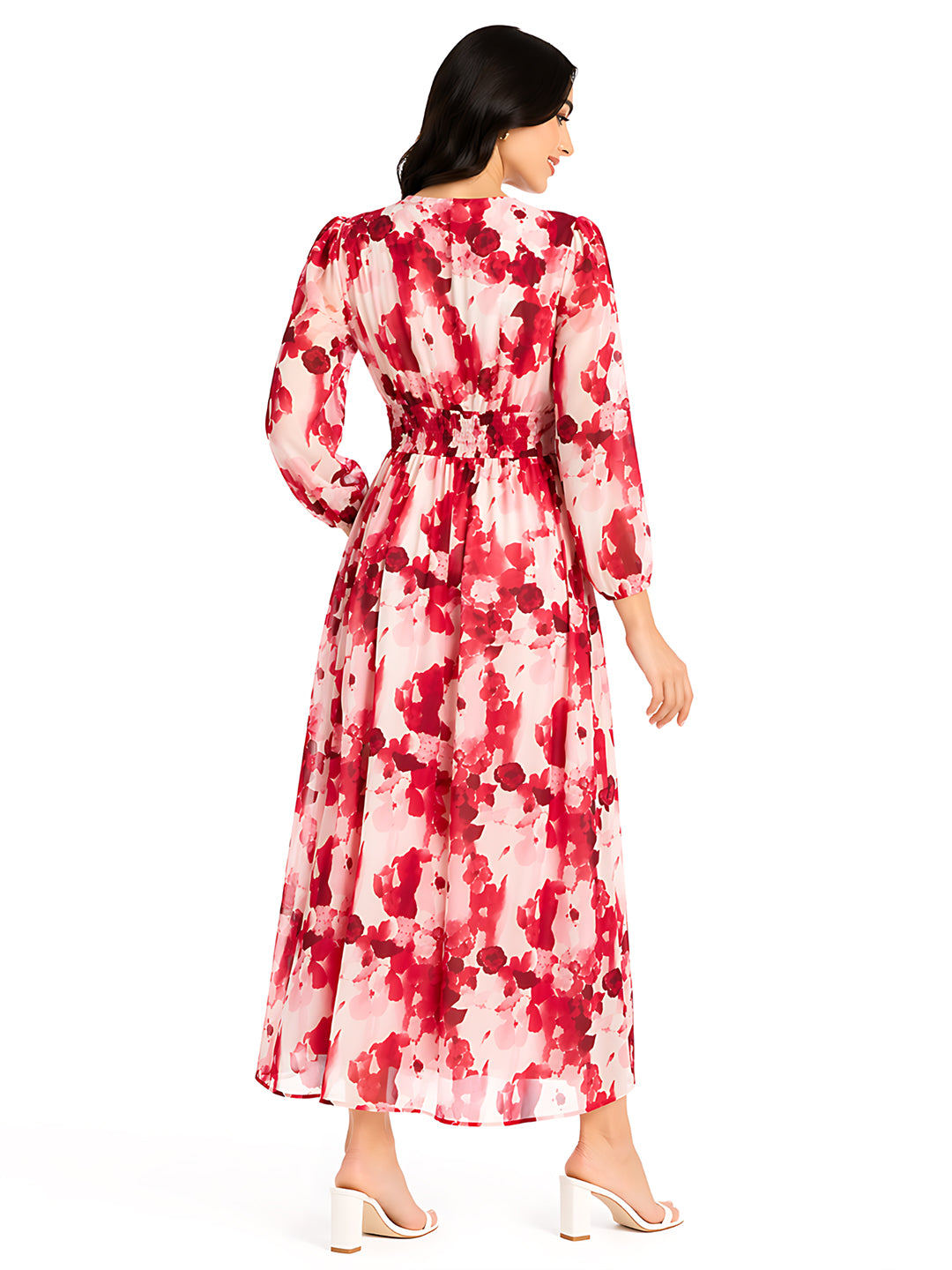 Zink London Women's Multi Floral Maxi Dress