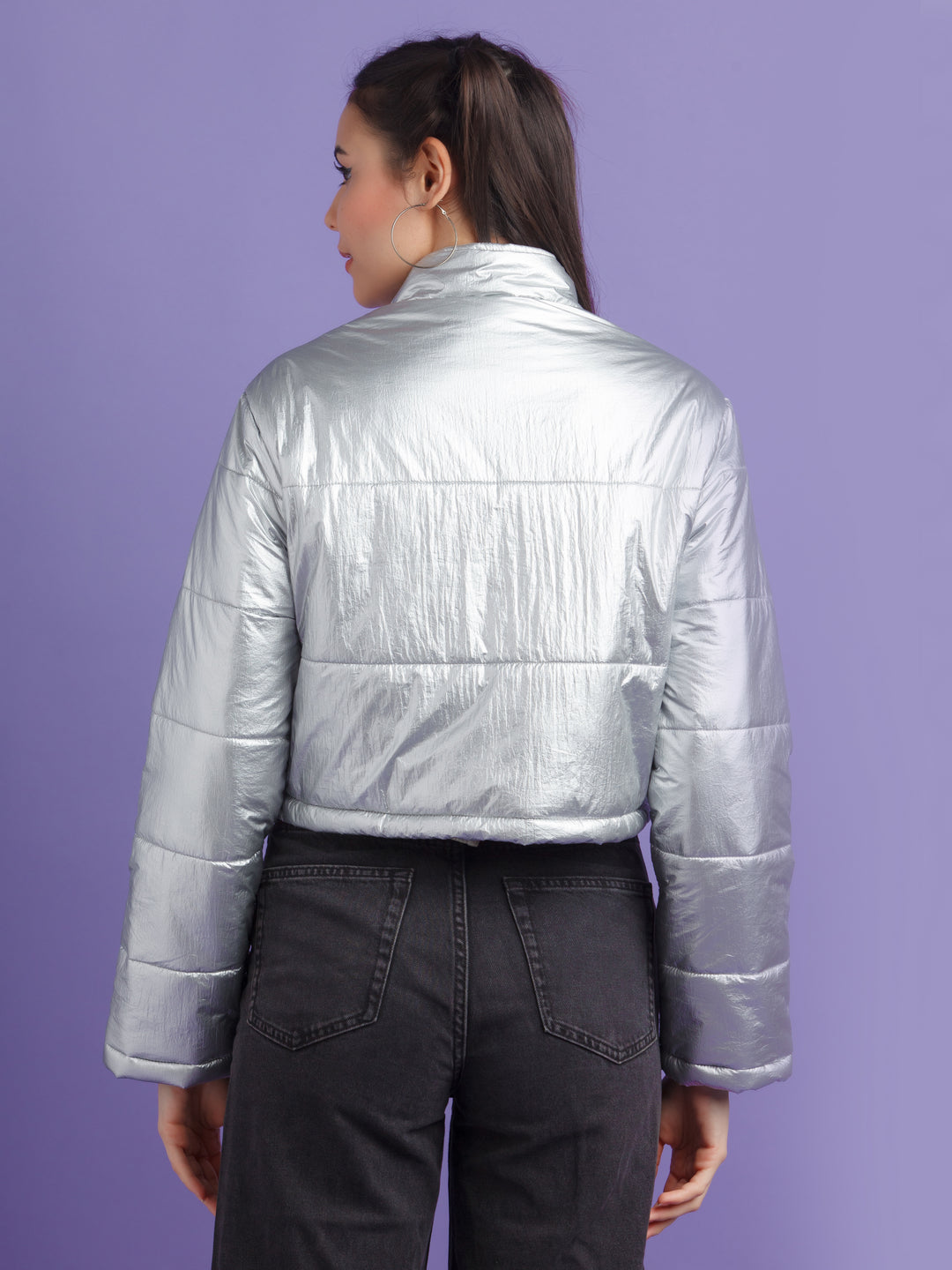 Silver Solid Jacket