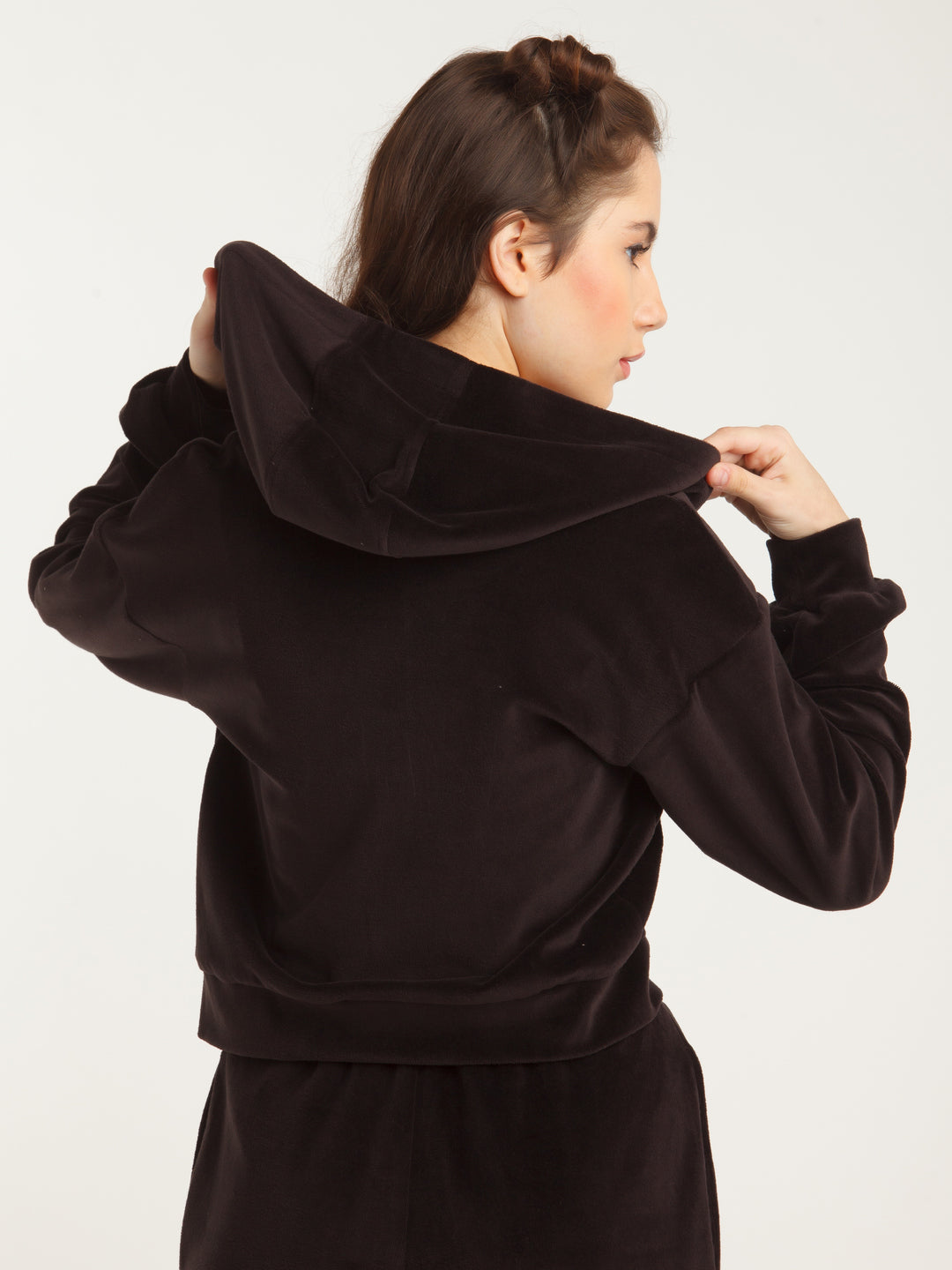 Black Solid Hoodie