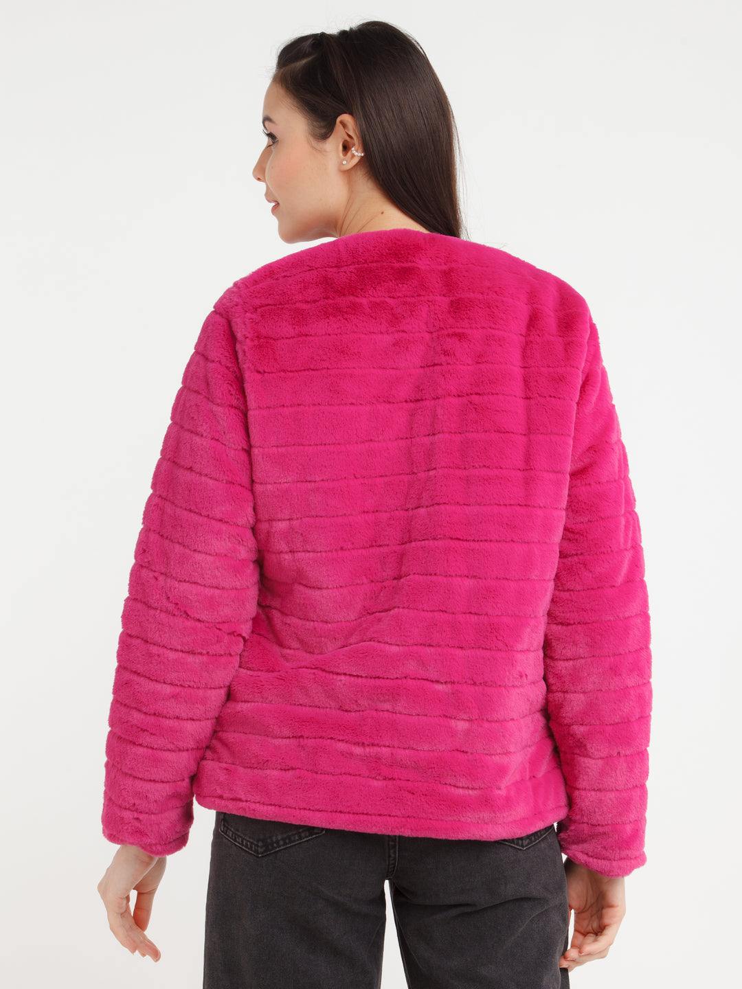 Pink Solid Jacket