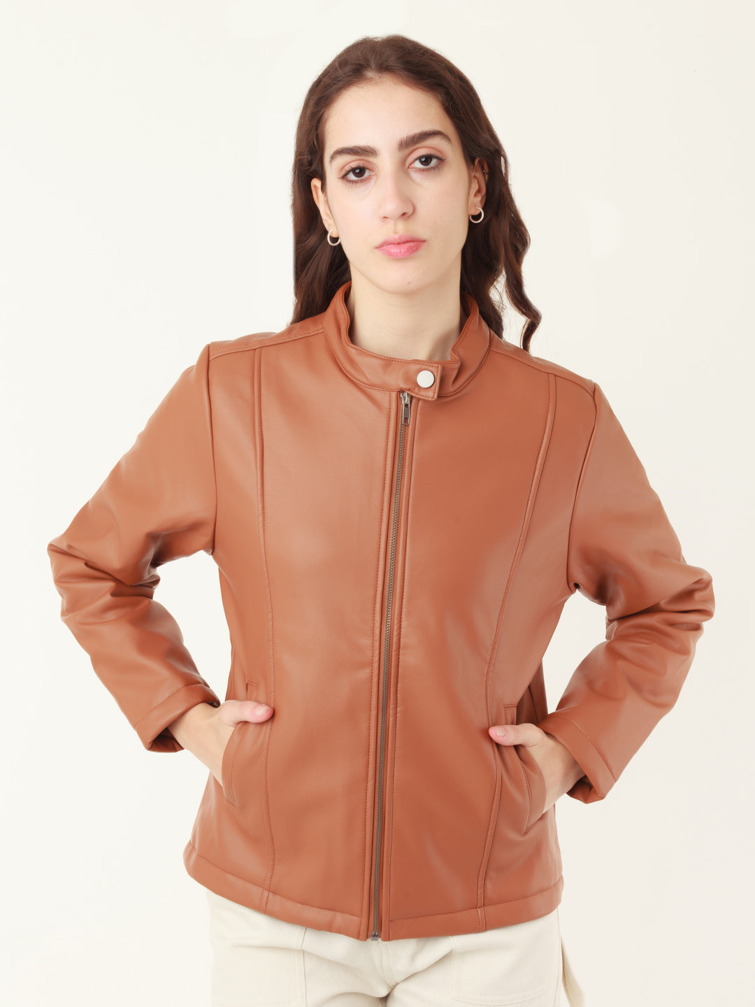 Tan Solid Jacket