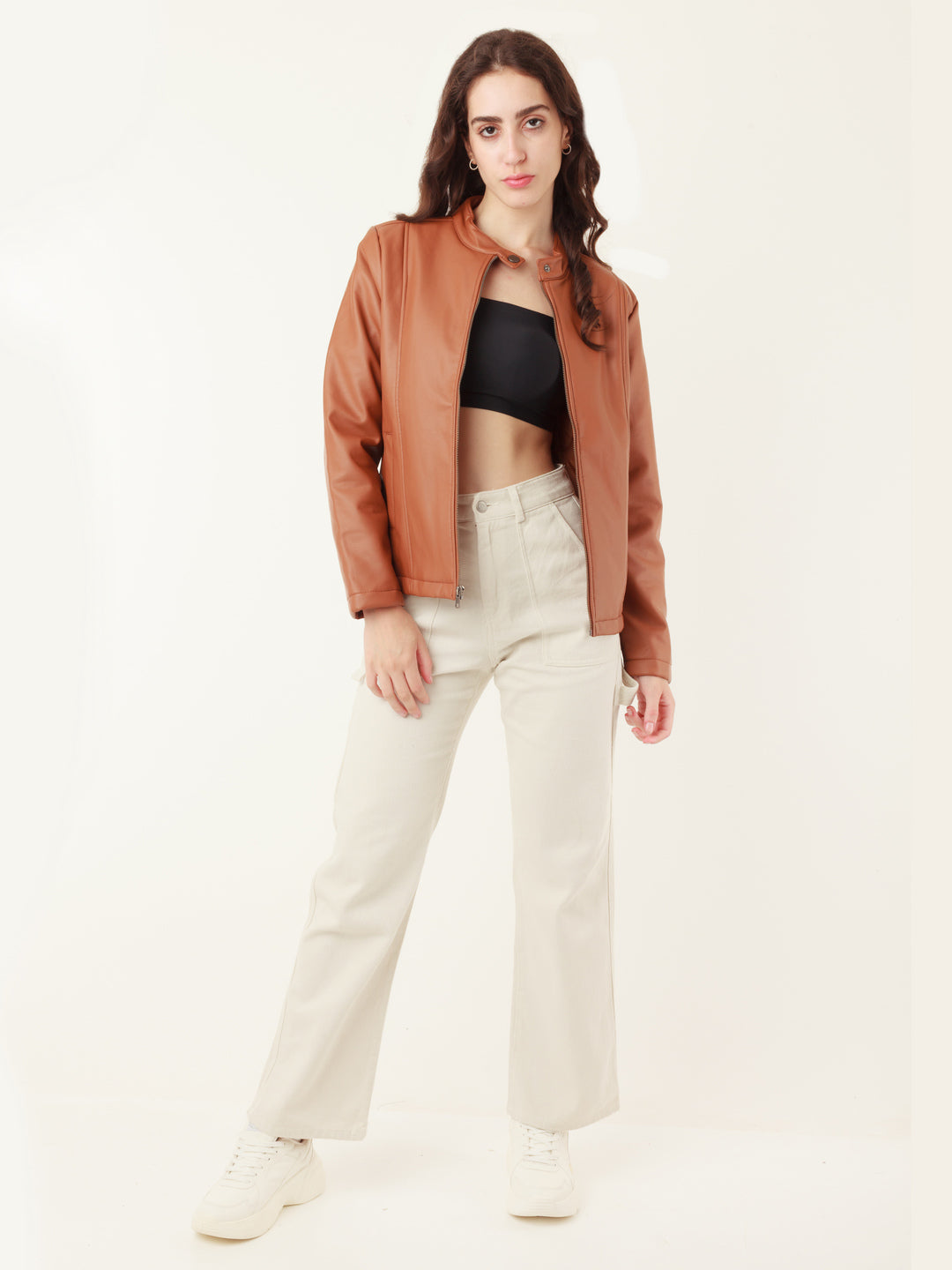 Tan Solid Jacket