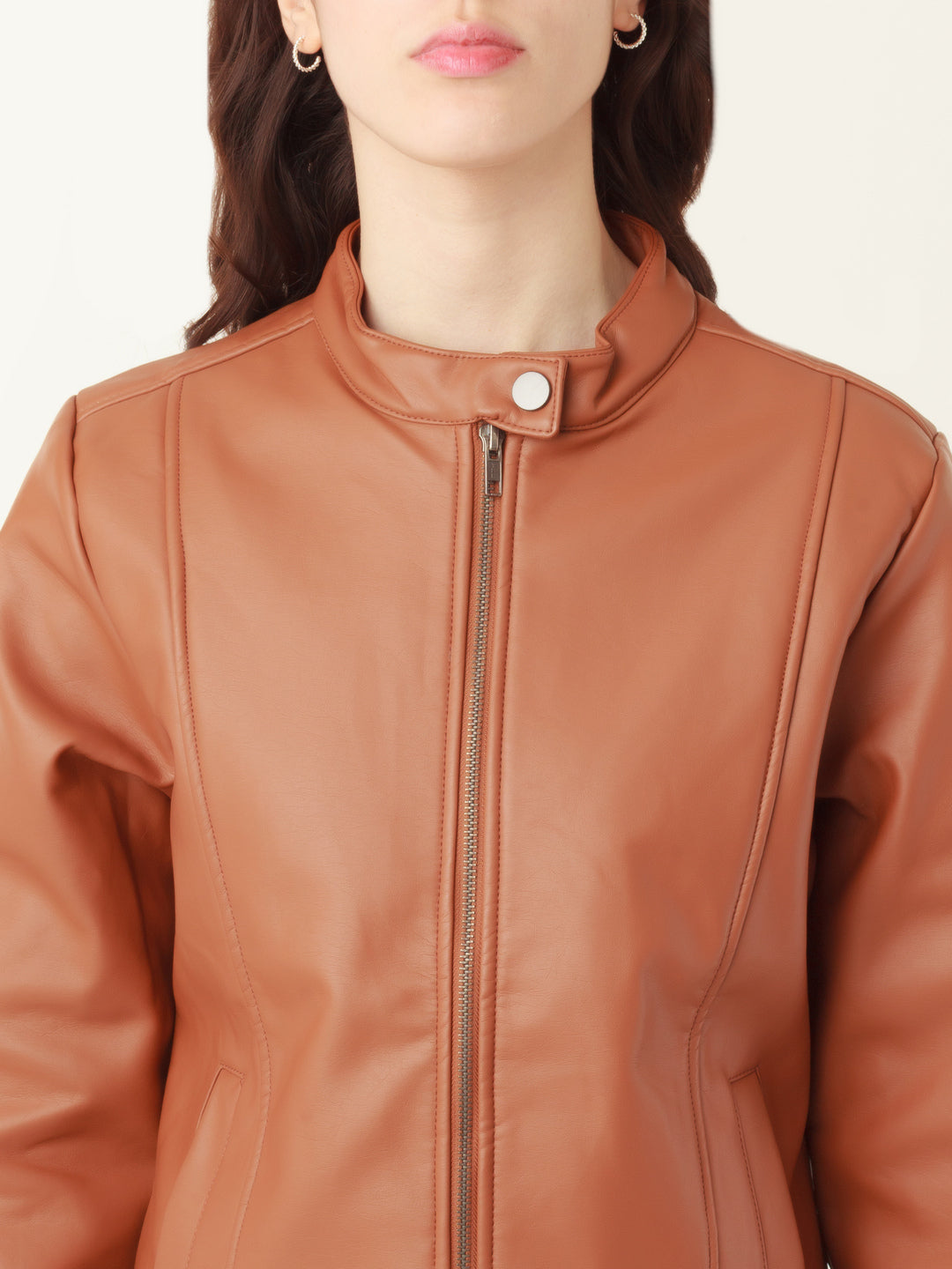 Tan Solid Jacket