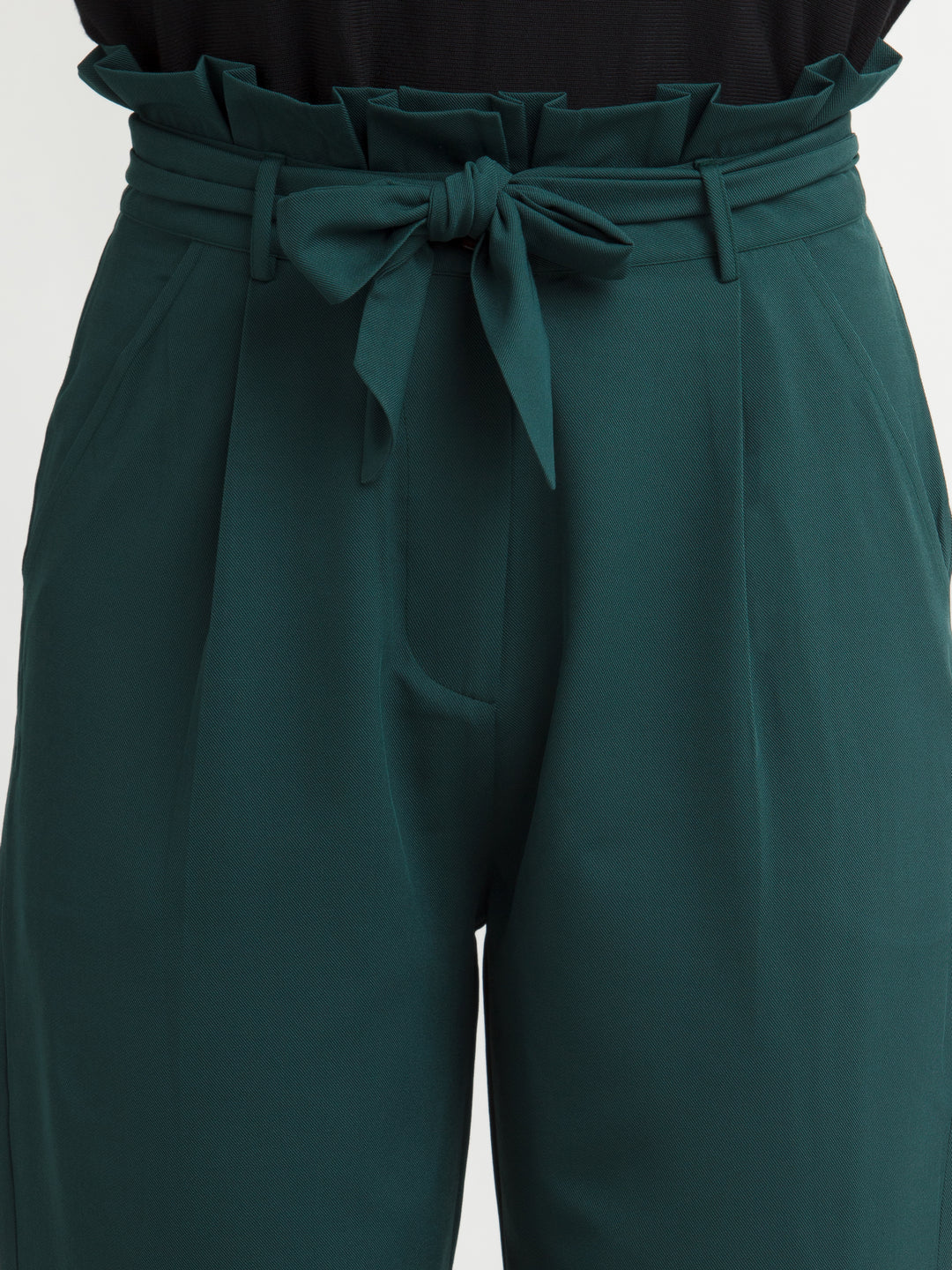 Green Solid Trouser