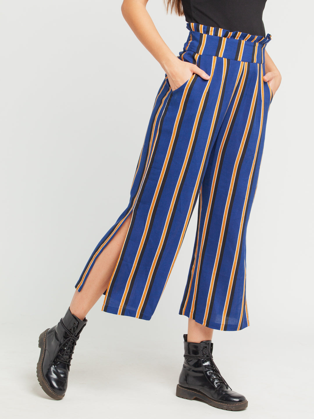 Blue Striped Trouser