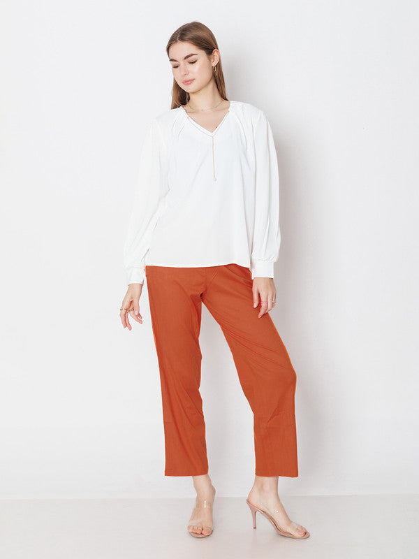 Brown-Solid-Parallel-Trouser-1