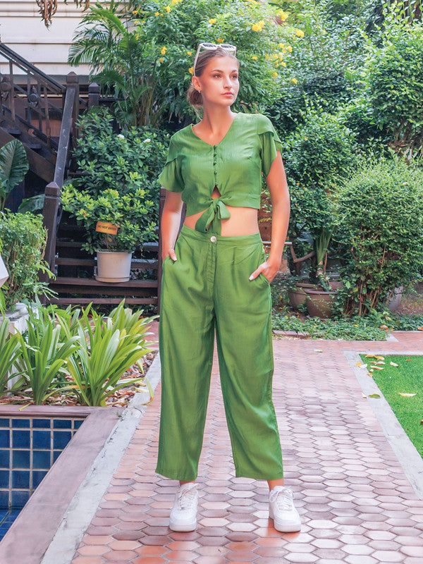 Green-Solid-Straight-Trouser-1