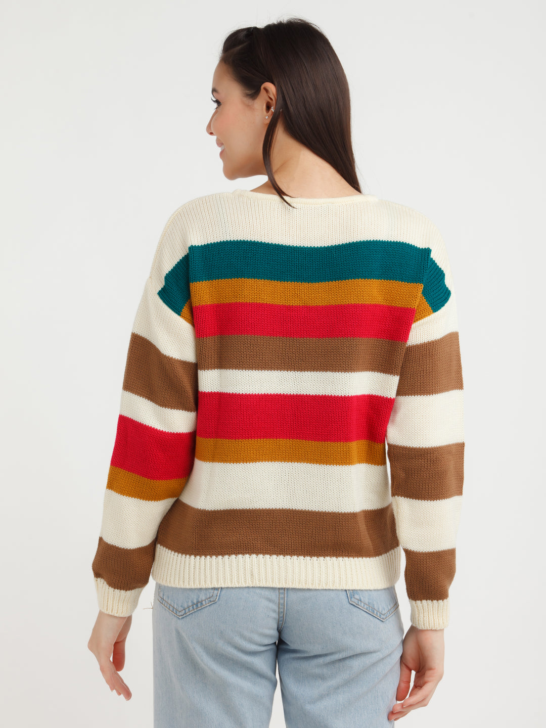 Multi Color Striped Sweater
