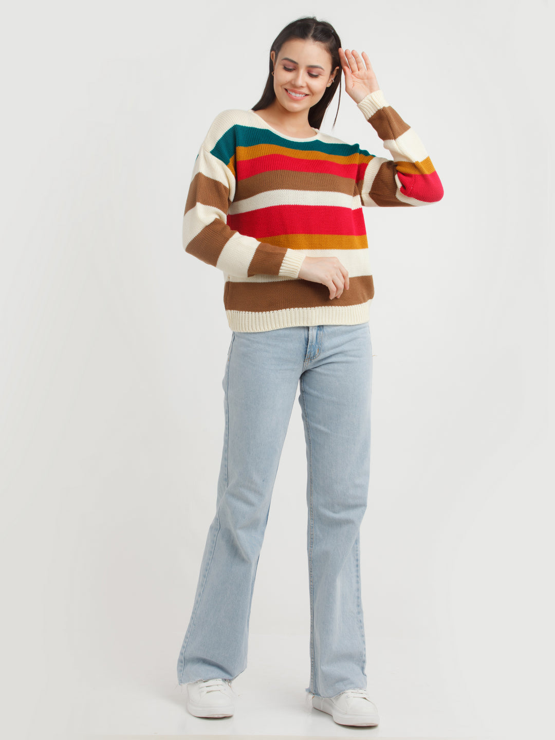 Multi Color Striped Sweater