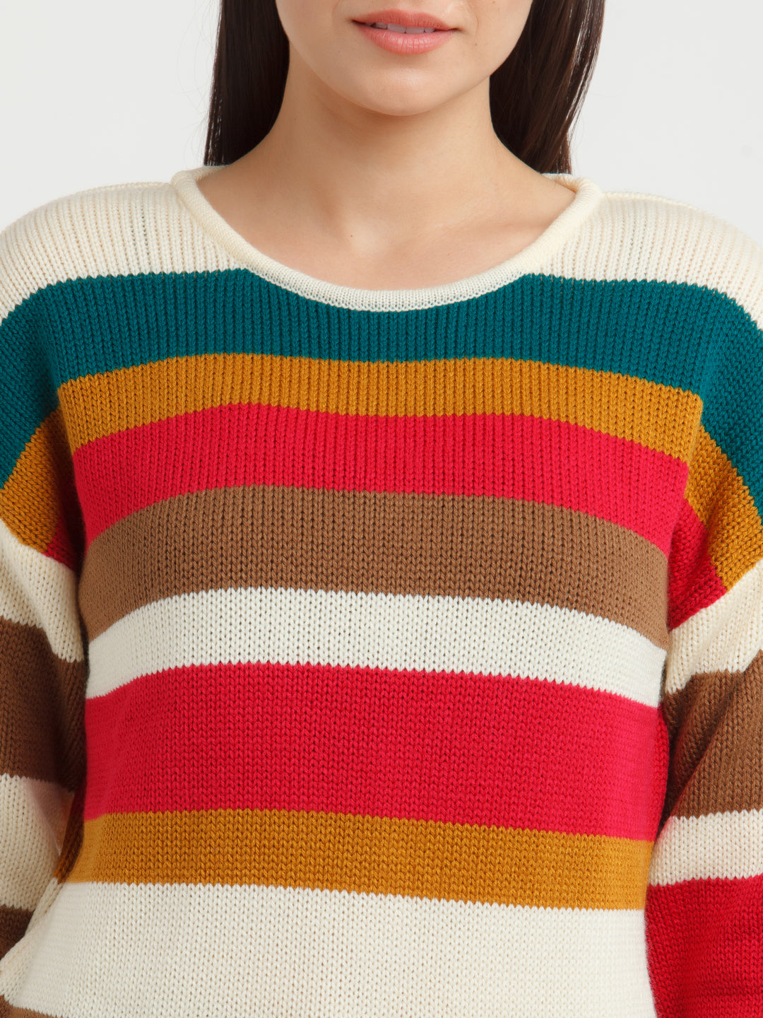 Multi Color Striped Sweater