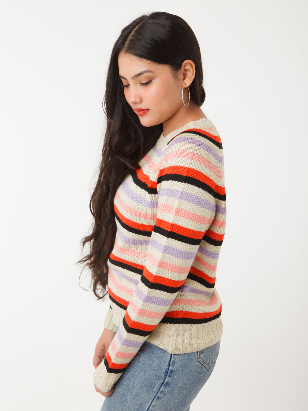 Multicolored Striped Sweater