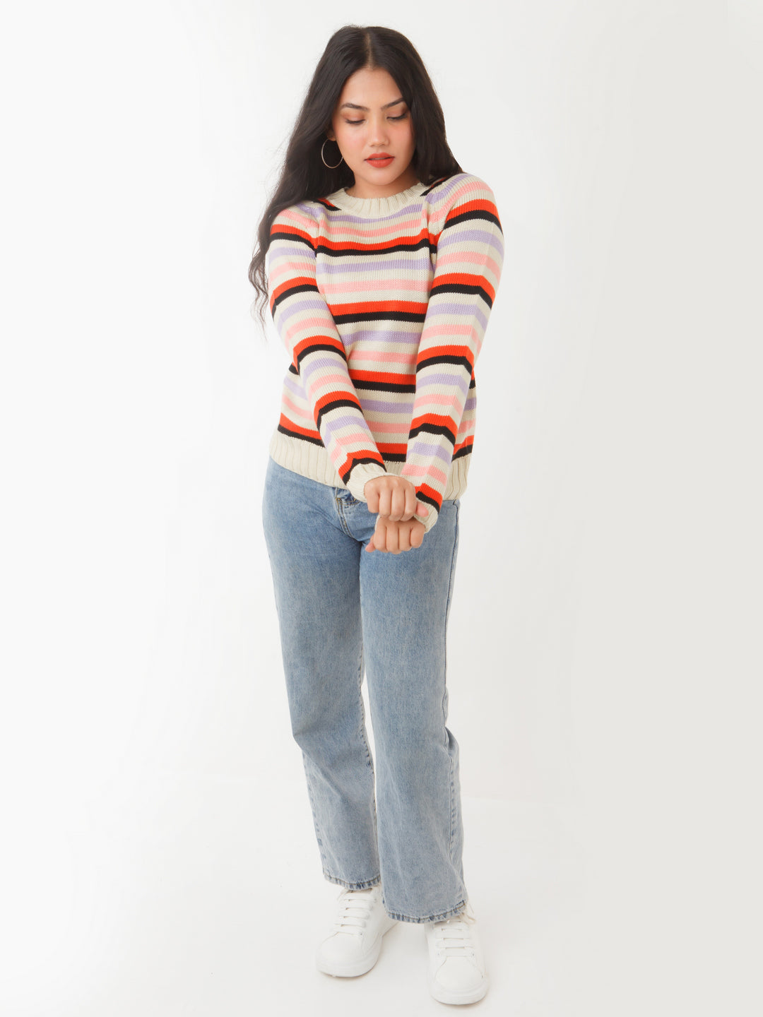 Multicolored Striped Sweater