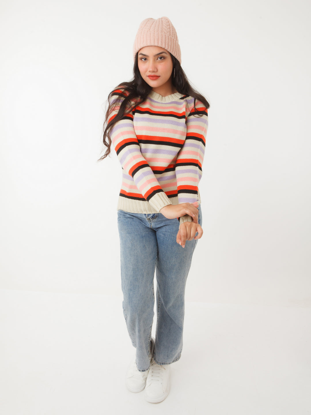 Multicolored Striped Sweater