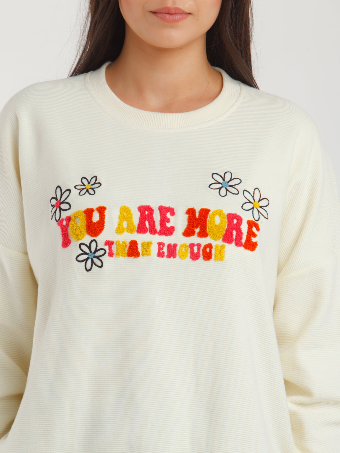 Off White Printed Sweatshirt