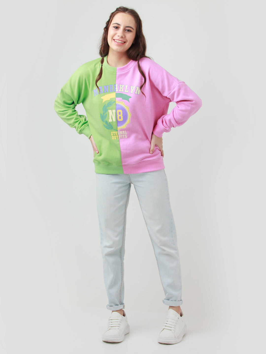 Multicolor Colourblocked Sweatshirt