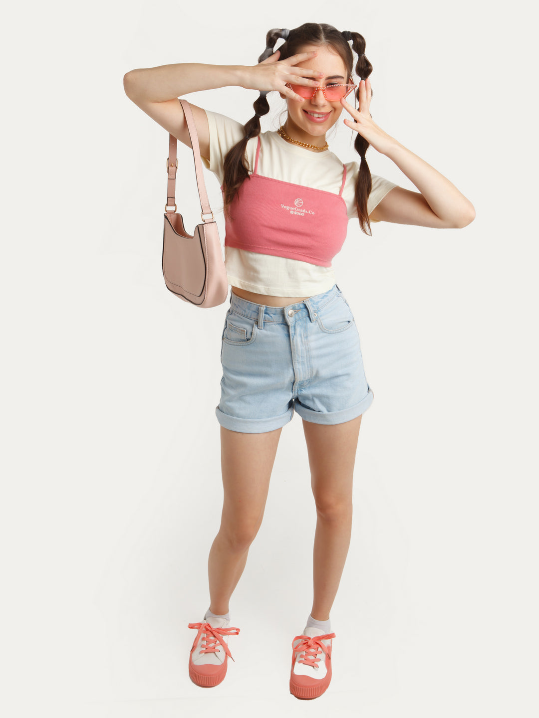 Pink Solid Regular Top