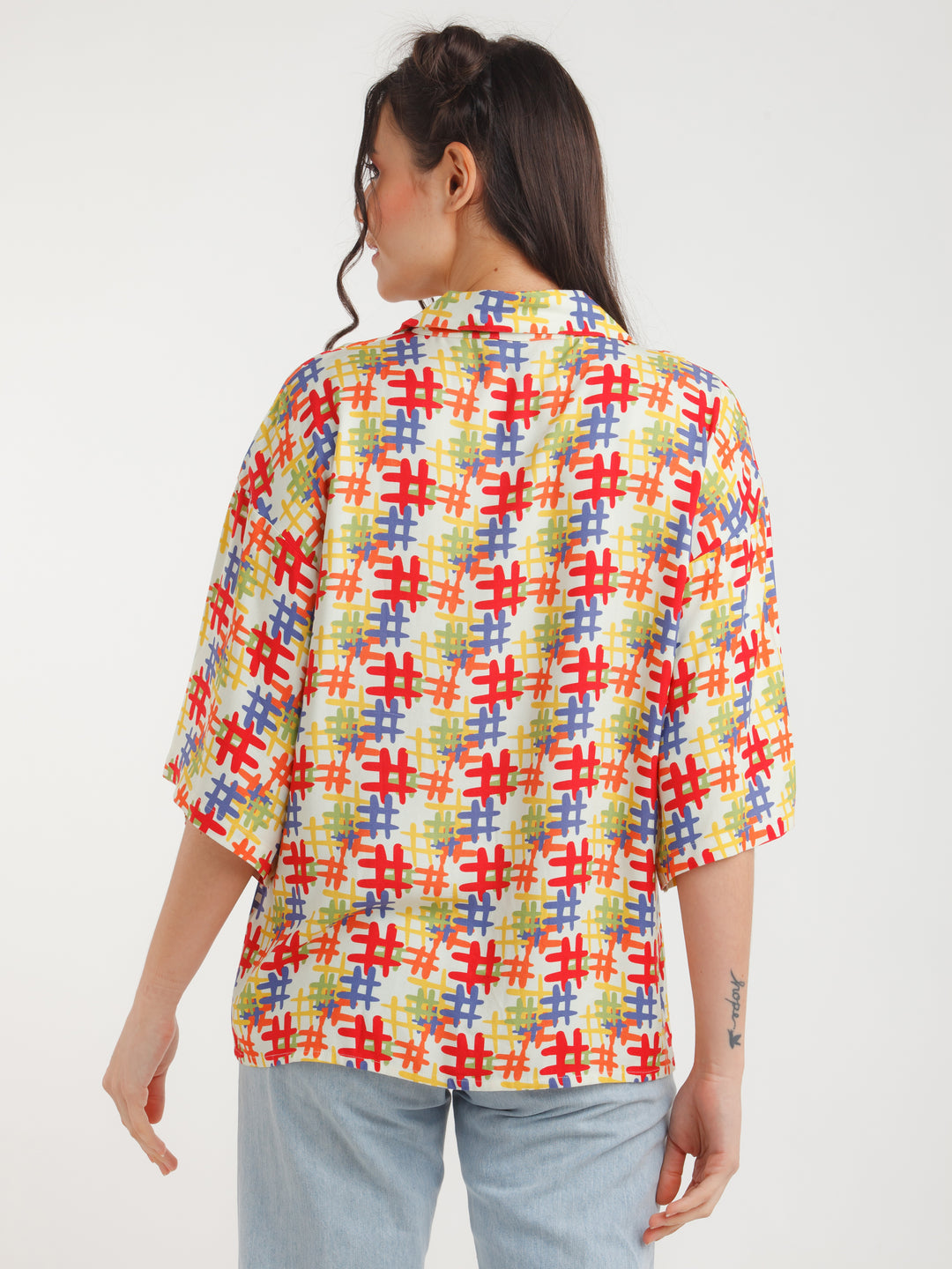 Multi Color Printed Shirt Top