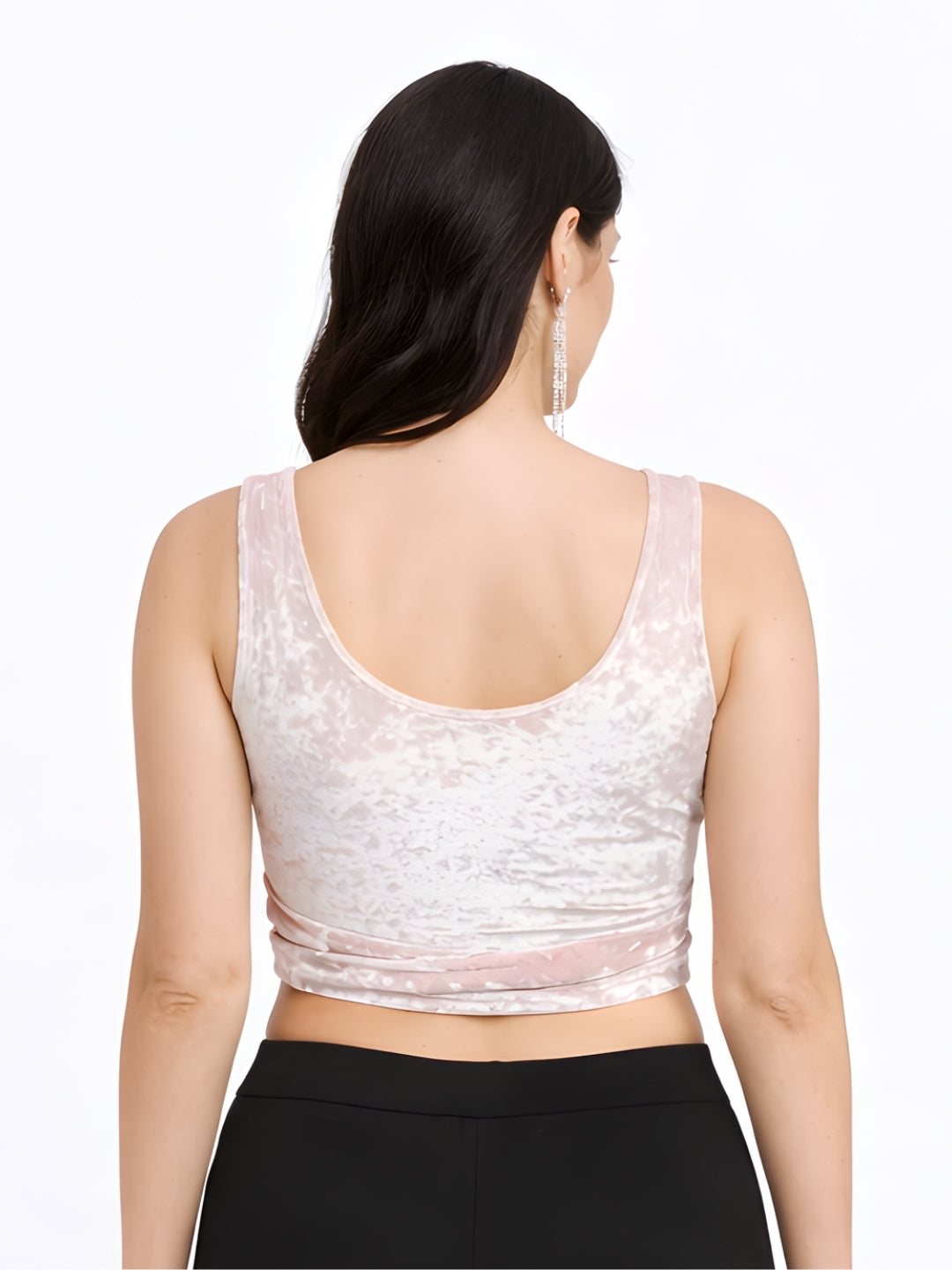 Pink Solid Wrap Top