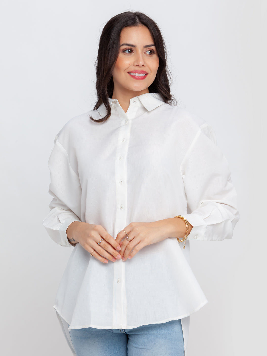 White Solid Top