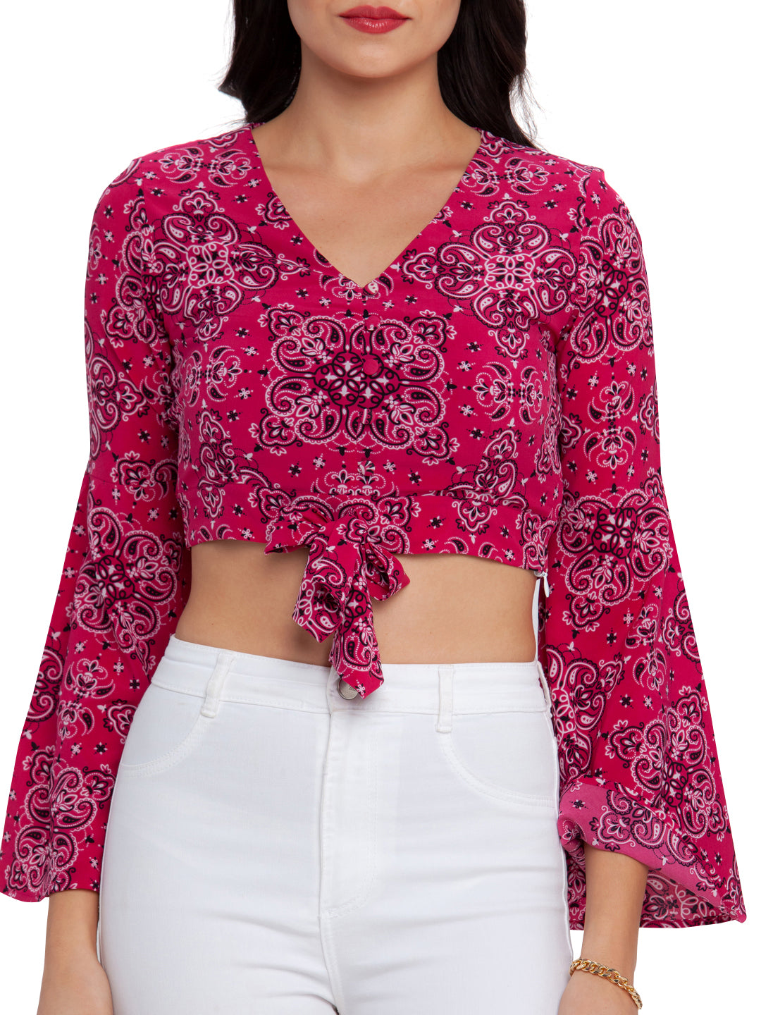 Pink Printed Top