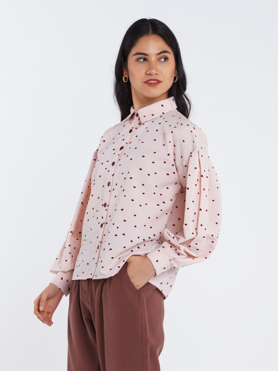 Pink Polka Shirt