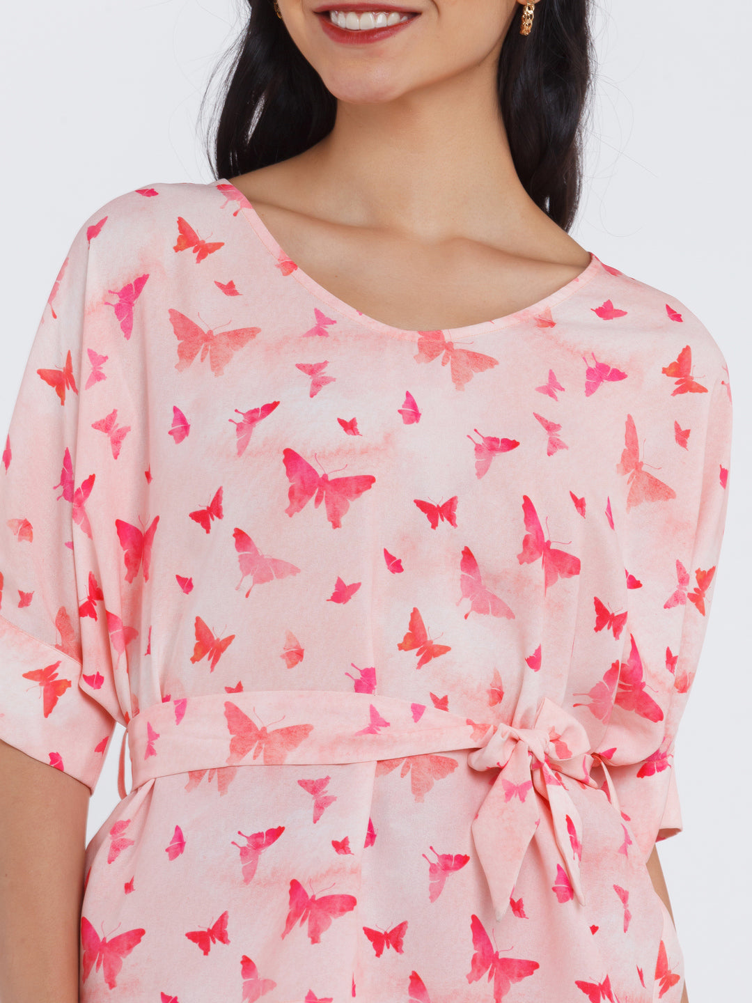 Pink Printed Top