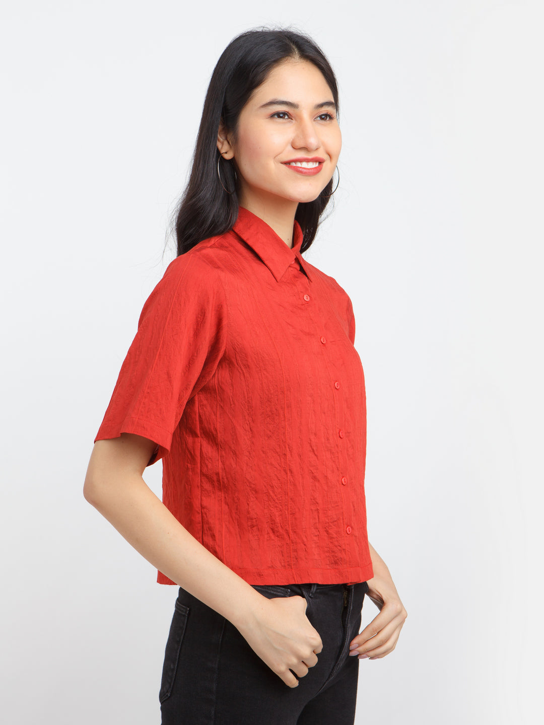 Red Solid Shirt