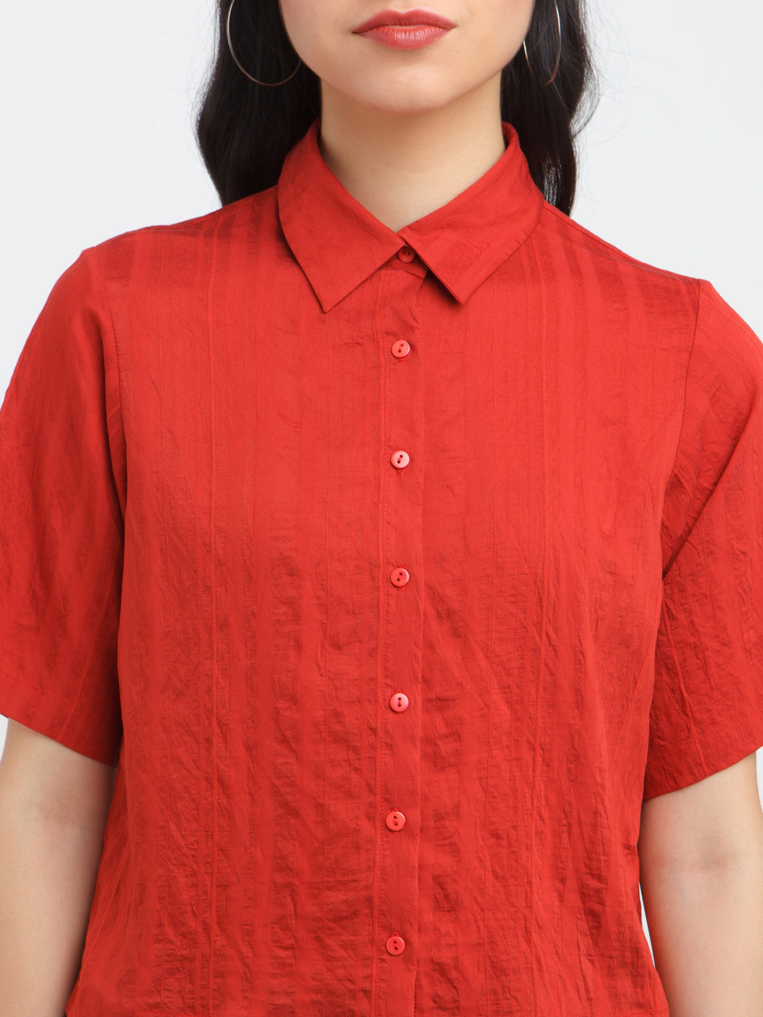 Red Solid Shirt