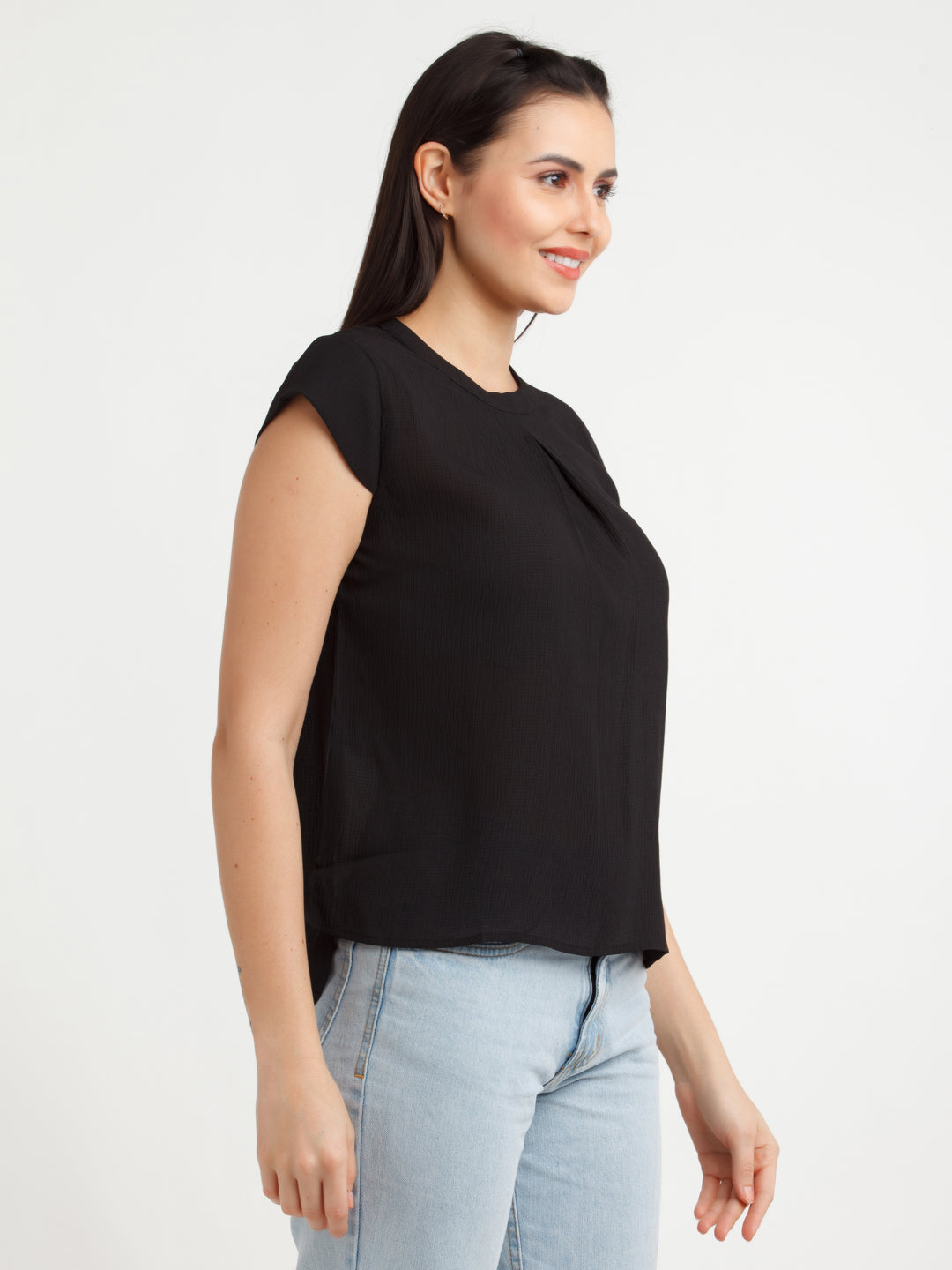 Black Solid Top