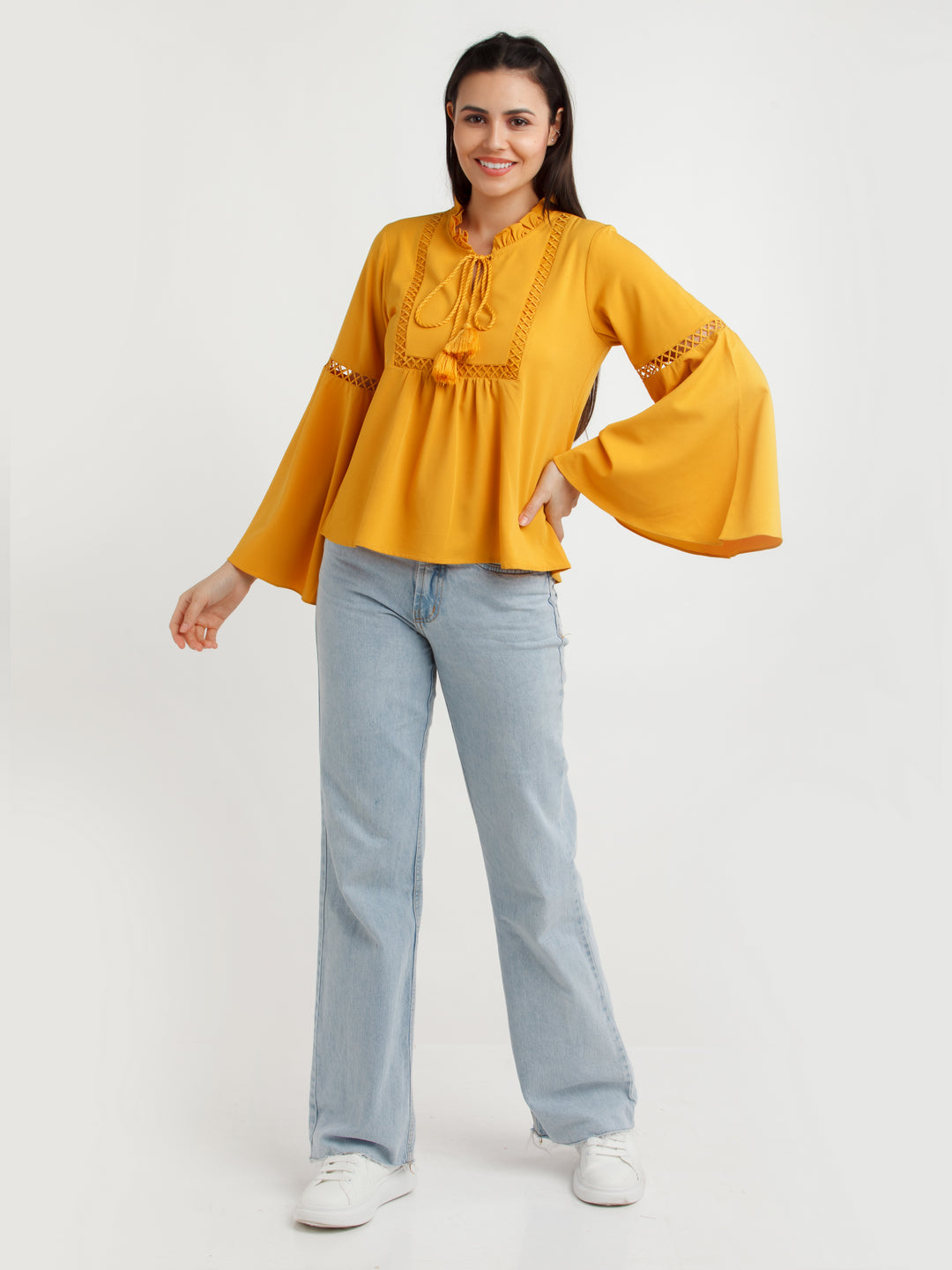 Mustard Solid Top