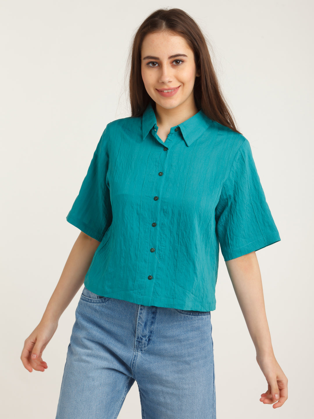 Teal Solid Shirt