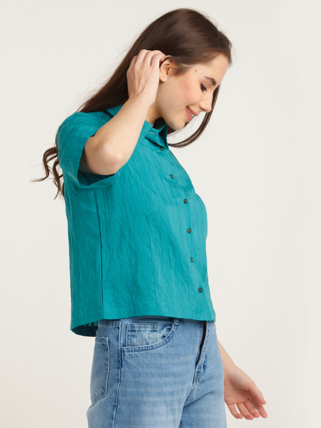 Teal Solid Shirt