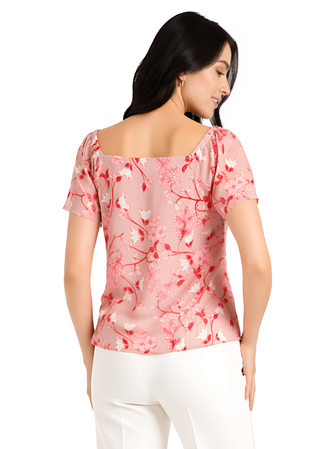Pink Floral Top