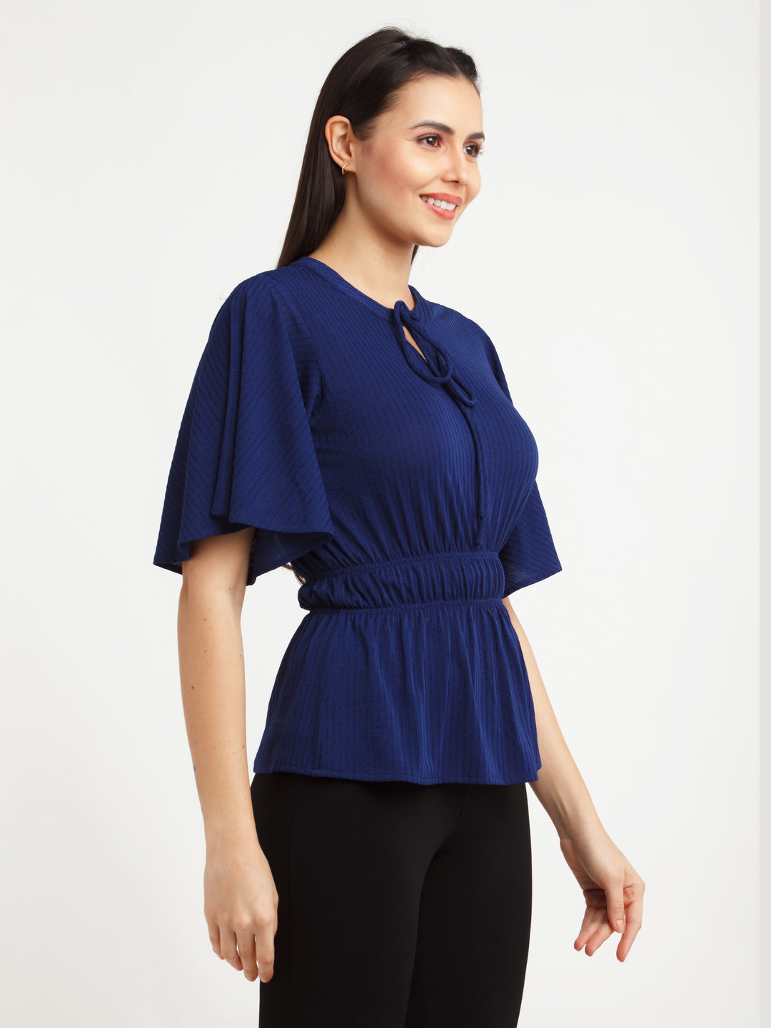 Navy Blue Solid Top