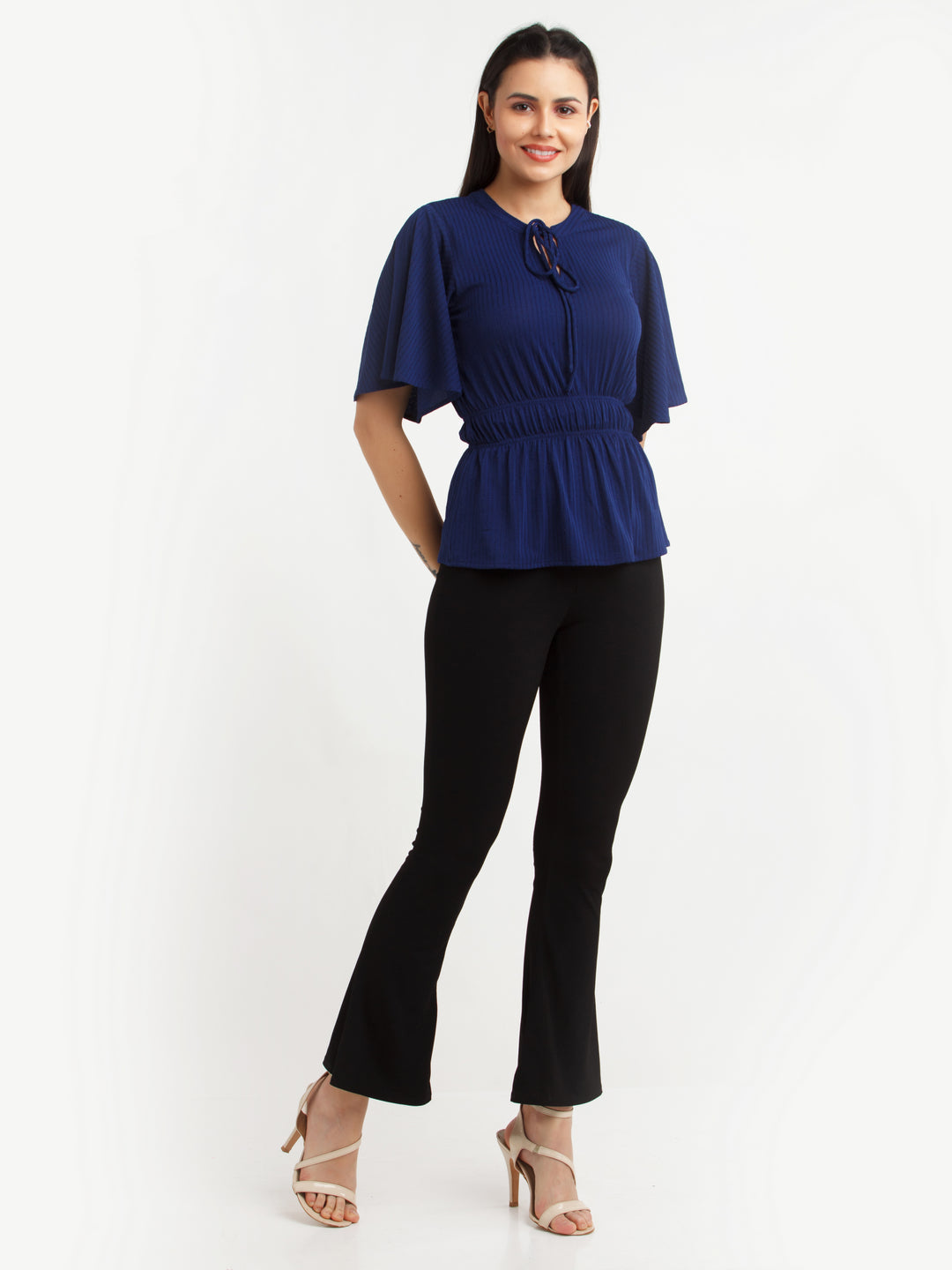 Navy Blue Solid Top