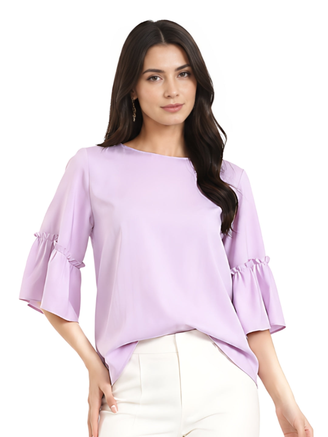 Purple Solid Top