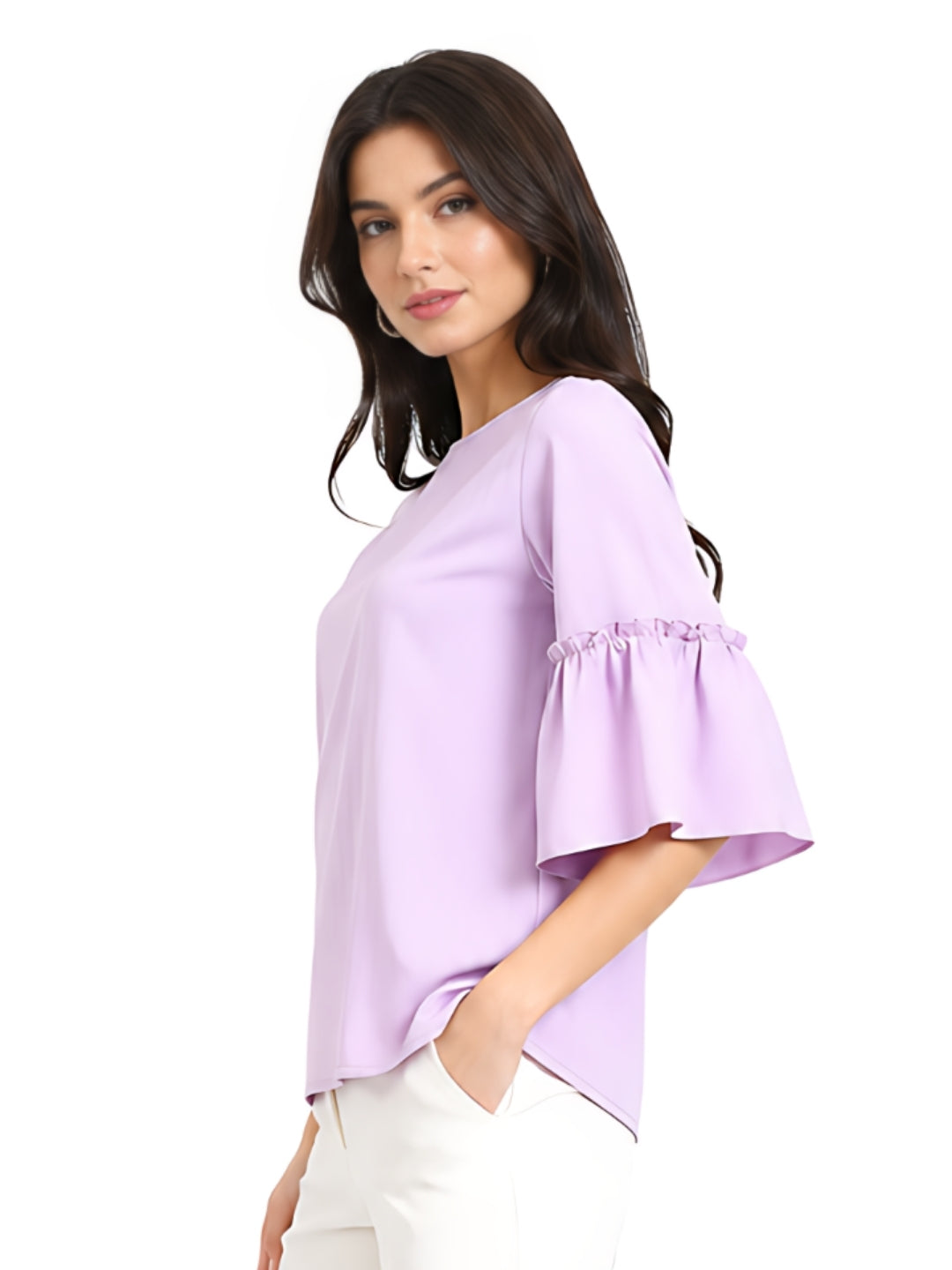 Purple Solid Top