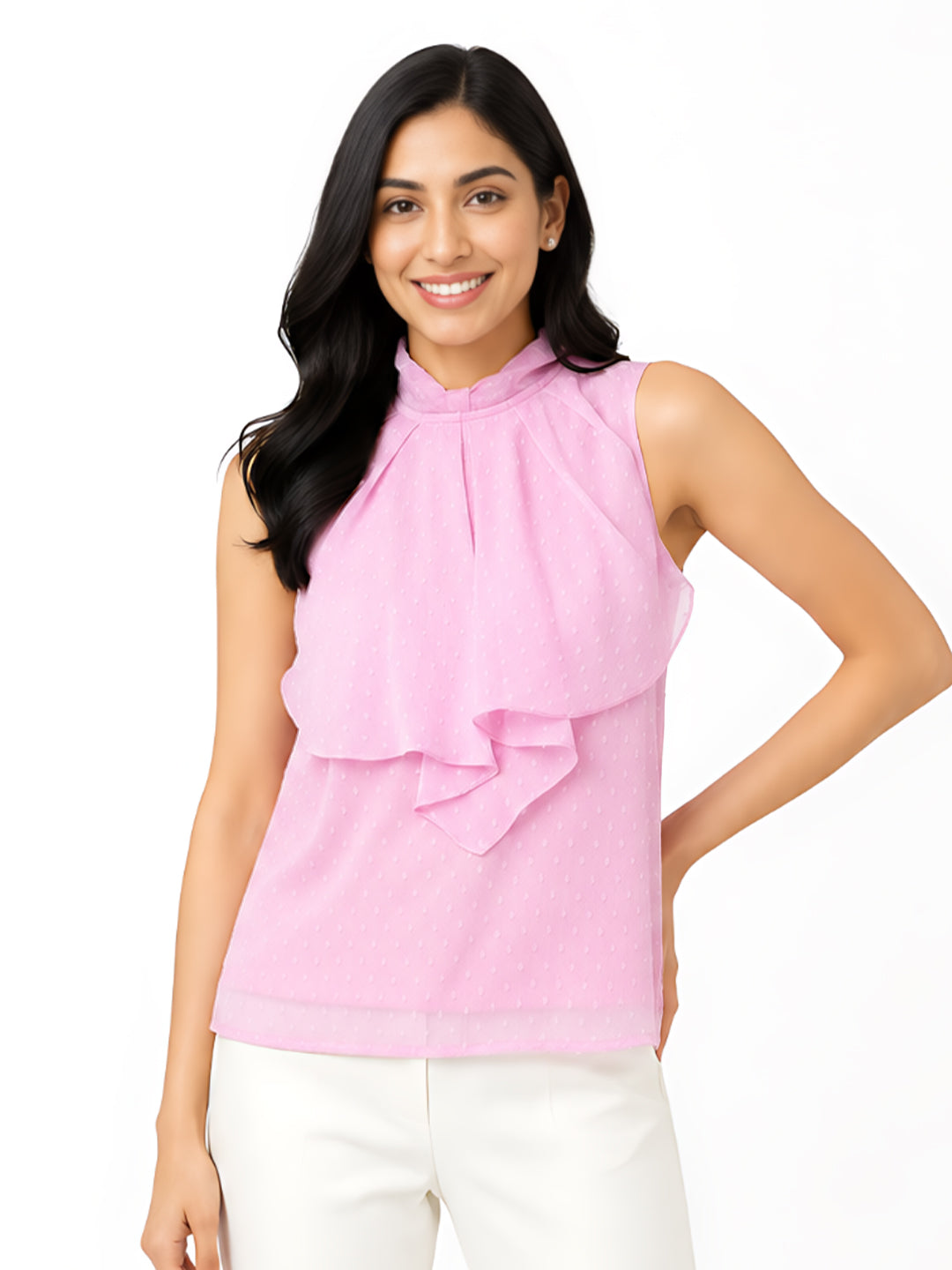 Pink Solid Regular Top