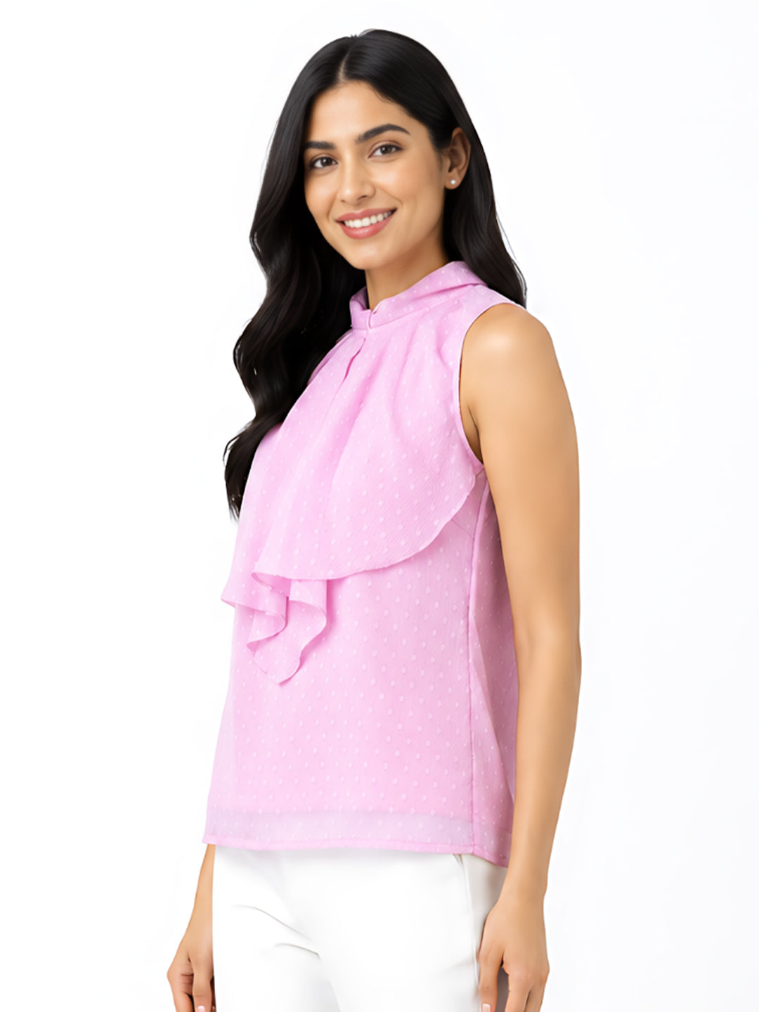 Pink Solid Regular Top