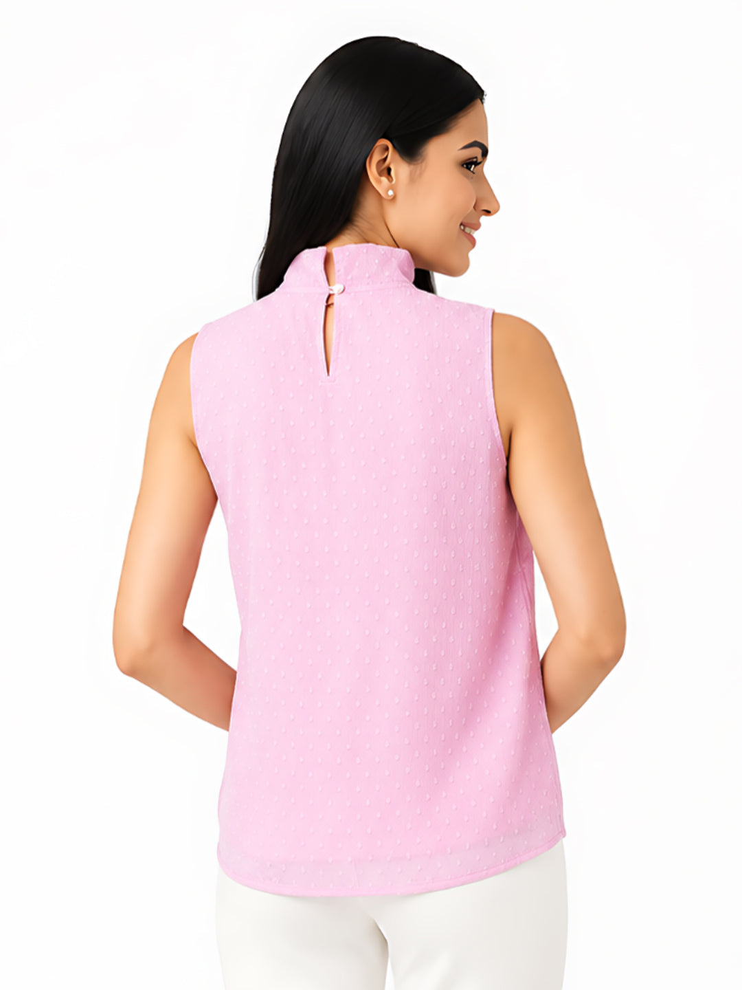 Pink Solid Regular Top