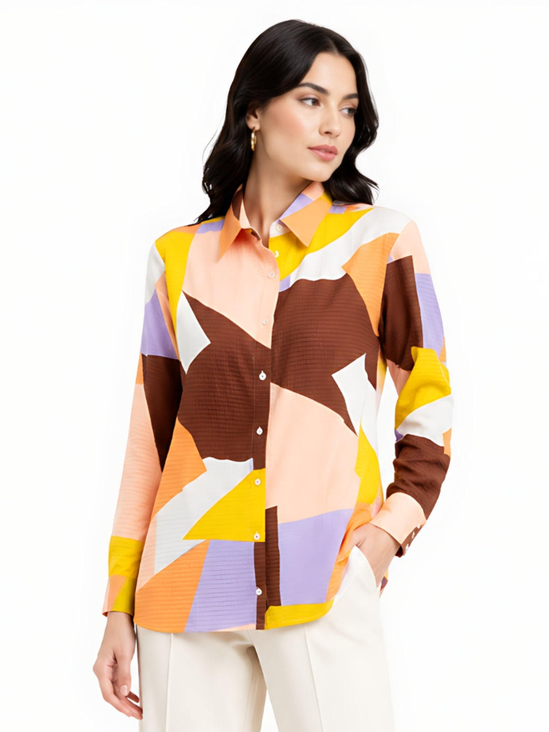 Multi-Colored Printed Regular Shirt
