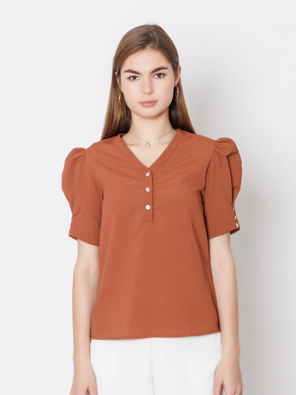 Brown-Solid-Textured-Basic-Top-2