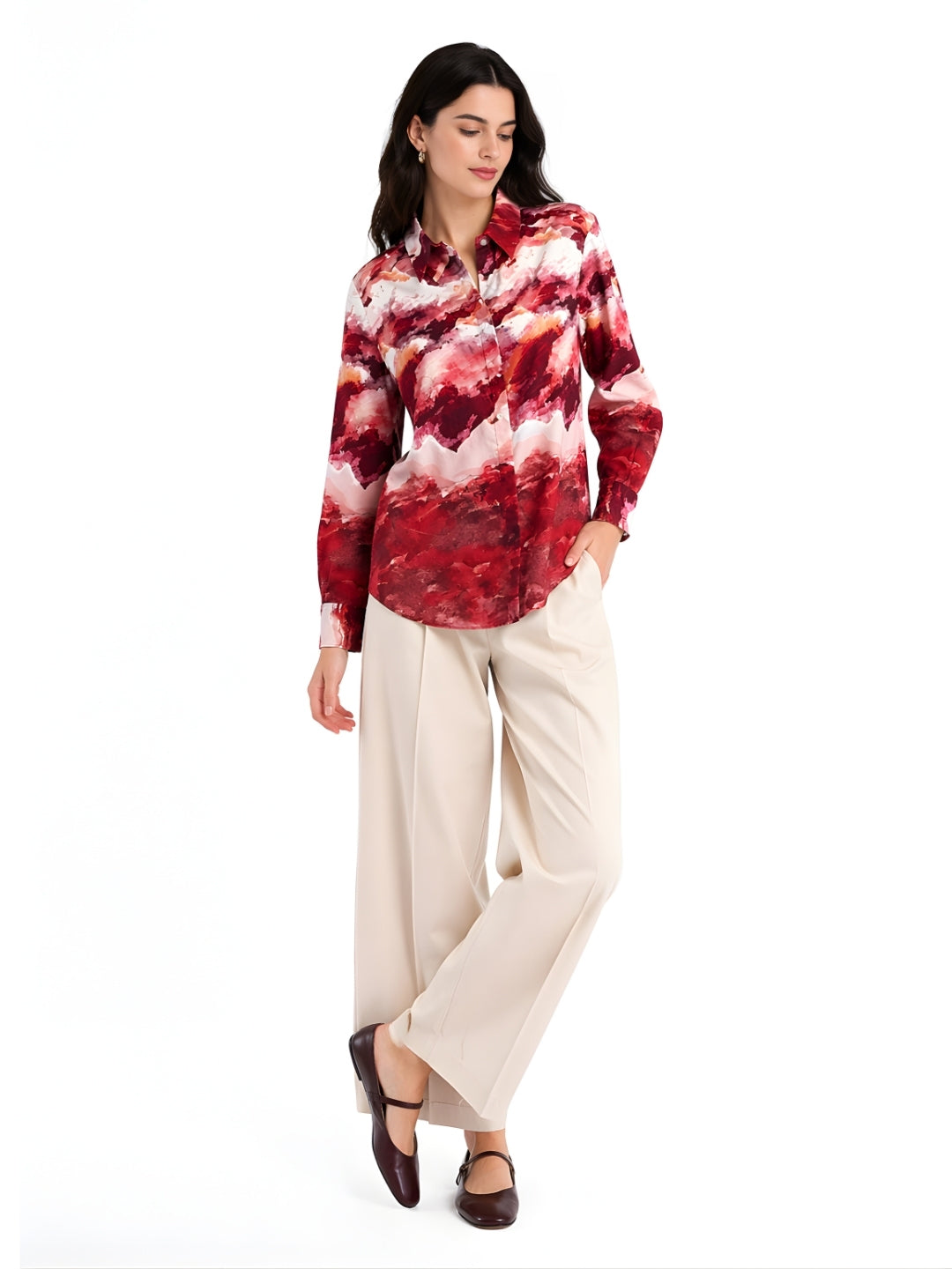 Zink London Women's Multi Abstract Top