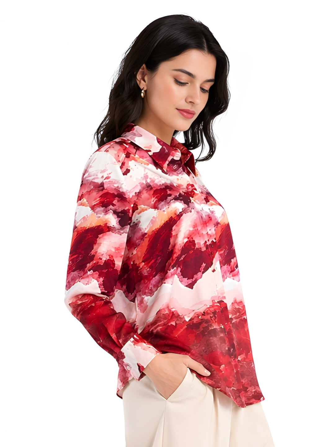 Zink London Women's Multi Abstract Top