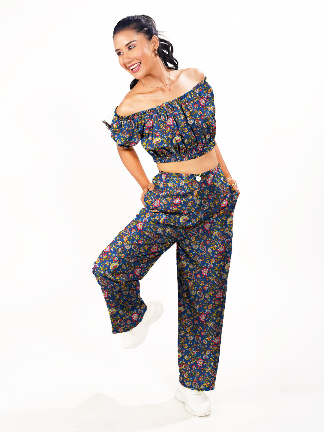 Floral Relaxed Fit Trouser